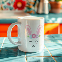 Rosto de Coelhinho Glam Easter Feminino