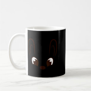 Caneca De Café Rosto de Coelho Menino Fantasia de Halloween Pásco