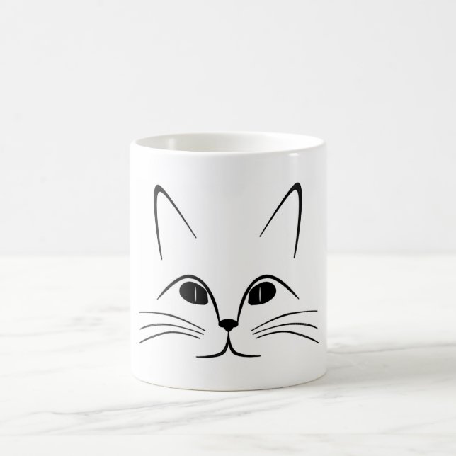 CANECA DE CAFÉ ROSTO DE GATO (Centro)