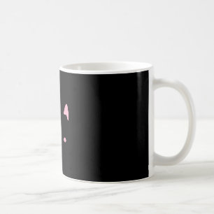 Caneca De Café Rosto de gato cílios gatinho amantes de gatos fofo