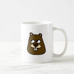 Caneca De Café Rosto de Groundhog