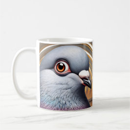 Caneca De Café Rosto De Pombo Engraçado