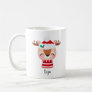 Caneca De Café Rosto de Rebelde Sorridente de Natal