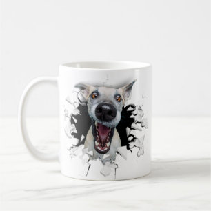 Caneca De Café Rosto engraçado de cachorro