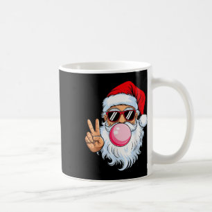 Caneca De Café Rosto engraçado do Papai Noel do Natal vintage for
