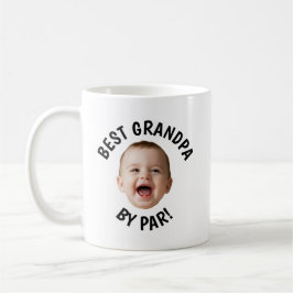 Caneca De Café Rosto Personalizado Melhor Avô Por Par