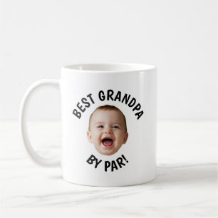 Caneca De Café Rosto Personalizado Melhor Avô Por Par