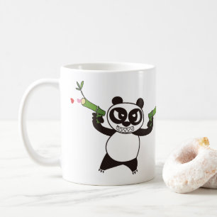 Caneca De Café Rosto Zangado Panda 28