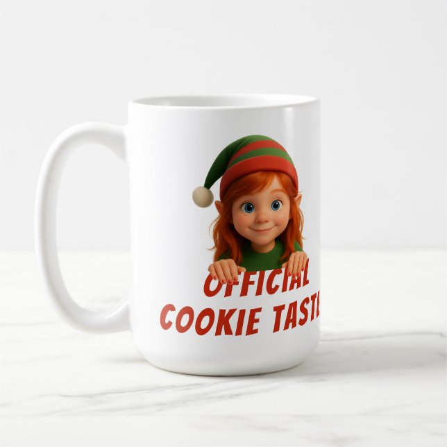 Caneca De Café Rostos Divertidos de Elfo | Testador Oficial de Co (Esquerda)