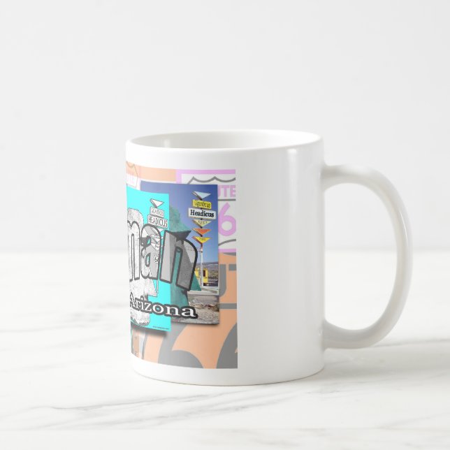 Caneca De Café Rota 66 da arizona de Kingman (Direita)