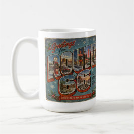 Caneca De Café Rota 66 de Natal Aconchegante Cacau em Letras Maiú