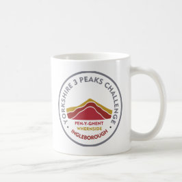 Caneca De Café Rota de caminhada Yorkshire 3 Peaks Challenge