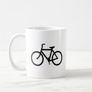 Caneca De Café Rota preta da bicicleta
