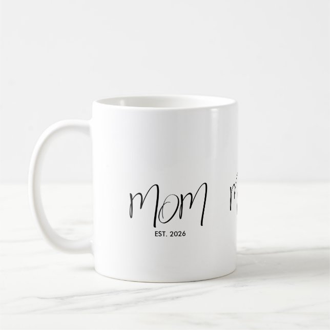 Caneca De Café Roteiro Preto Estabelecido Mãe (Esquerda)