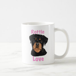 Caneca De Café Rottie Love