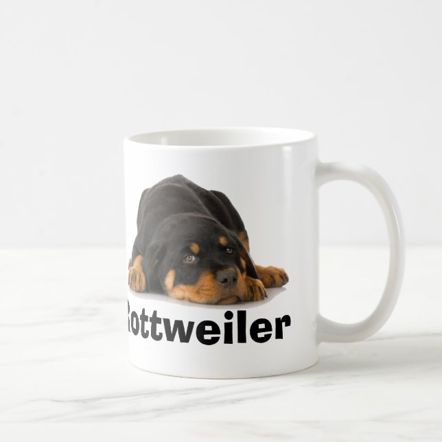 Caneca De Café Rottweiler (Direita)