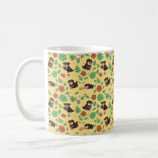 Caneca de Café Rottweiler com Cachorro Kawaii de V