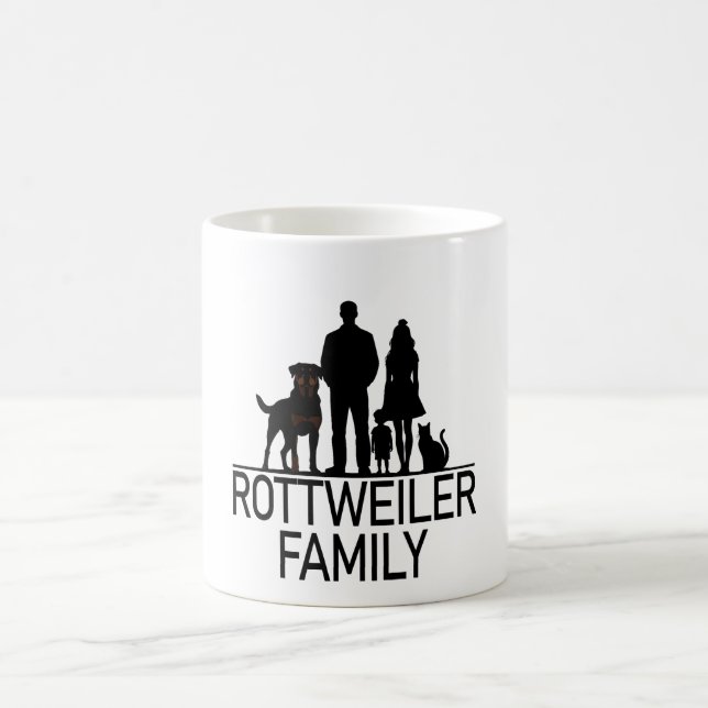 Caneca De Café Rottweiler, Family (Centro)