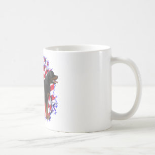 Caneca De Café Rottweiler Patriot
