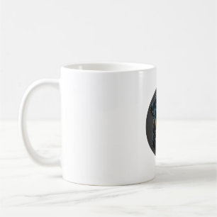Caneca De Café Rottweiler preto