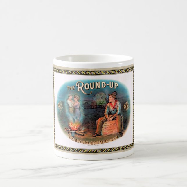Caneca De Café RÓTULO CIGAR B0X 1900s 'COWBOYS'...NICE (Centro)