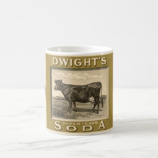 Caneca De Café Rótulo de Produto Antigo, Refrigerante com Bicarbo (Centro)