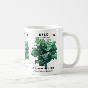 Caneca De Café Rótulo do Pacote de Sementes de Kale