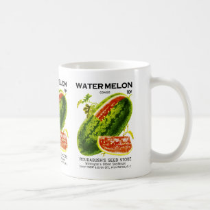 Caneca De Café Rótulo do Pacote de Sementes de Melancia