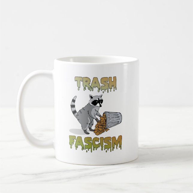 Caneca De Café Rótulo Retrocêntrico - Fascismo de Lixo (Esquerda)
