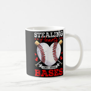 Caneca De Café Roubando corações como rouba bases beisebol