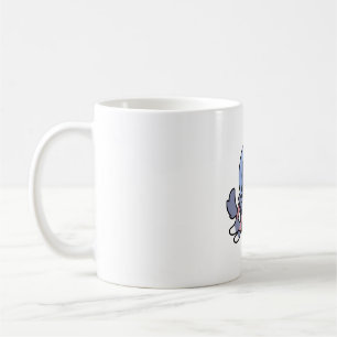 Caneca De Café Rouco No Espaço Cão Cachorro Cachorro Voltado