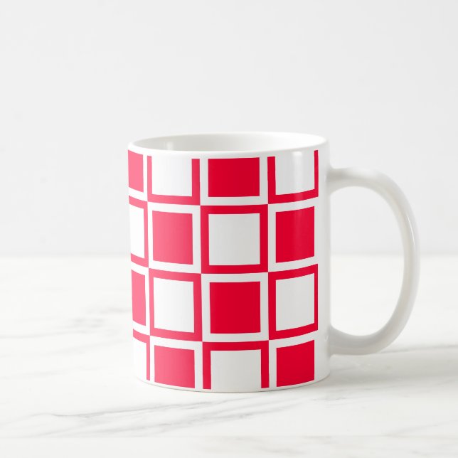 Caneca De Café Rouge Bold Mod Quadrados (Direita)