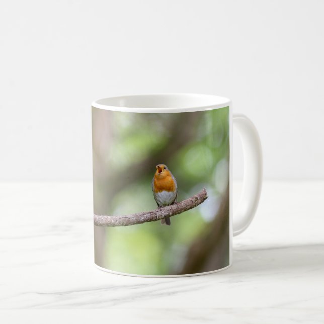 Caneca De Café rouge-gorge (Frente Esquerda)