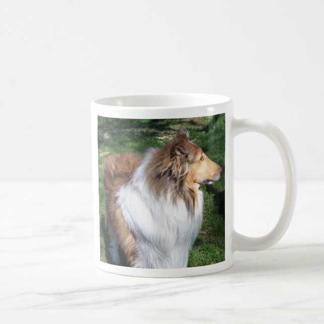 CANECA DE CAFÉ ROUGH COLLIE - SABLE (Direita)