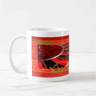 Caneca De Café Roulette Wheel Happy 58º aniversário