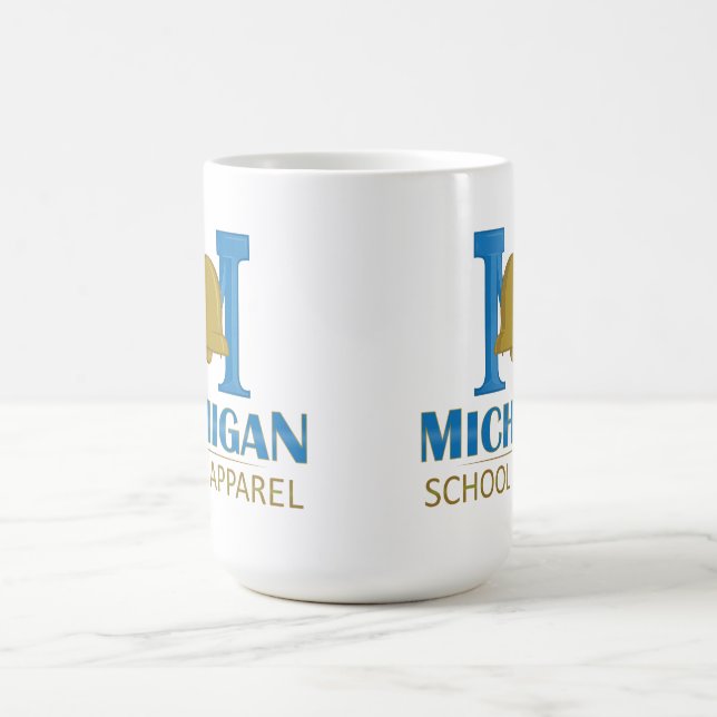 Caneca De Café Roupa da Escola de Michigan (Centro)