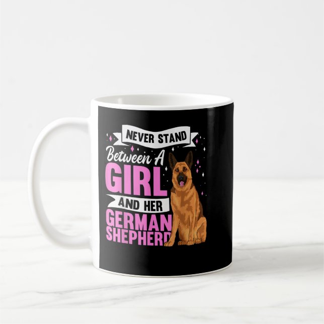 Caneca De Café Roupa de german shepherd de Cachorro para Mulheres (Esquerda)