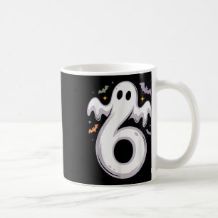 Caneca De Café Roupa de Halloween engraçada de 6 fantasmas meme c