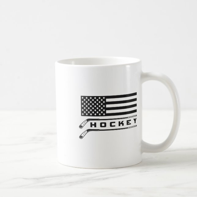 Caneca De Café Roupa de Hóquei na Bandeira - Hockey (Direita)