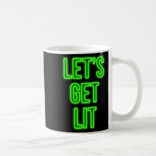 Caneca De Café Roupa de Natal Neon Vintage Retro Get Lit