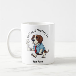 Caneca De Café Roupa de Negócios Engraçada do American Water Span
