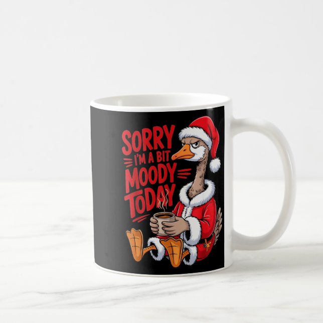 Caneca De Café Roupa de Papai Noel de Ganso Mal-Humorado Natal Ca (Direita)