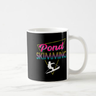 Caneca De Café roupa de skimming de lagoa retrô dos anos 80 esqui