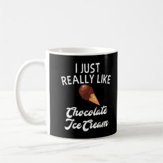 Caneca De Café Roupa de Sorvete de chocolate - Lov de Sorvete exc