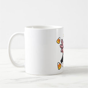 Caneca De Café Roupa de Vampiro de Axolote Cute Arte de Halloween