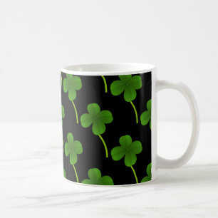 Caneca De Café Roupadores De Quatro Folhas Sortudas