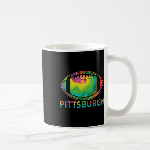 Caneca De Café Roupas com Design de Futebol Tie Dye Legal Pittsbu
