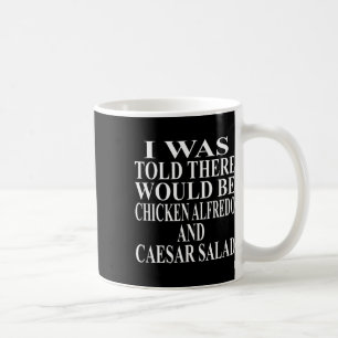 Caneca De Café Roupas de Frango Alfredo Incrível Piada Salada Cae