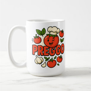 Caneca De Café Roupas de Molho Preggo Anúncio de Gravidez