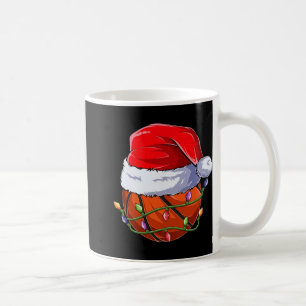 Caneca De Café Roupas de Natal de Basquete para Menino, Camiseta